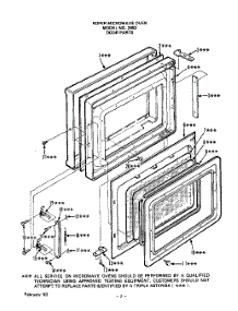 08 - Section parts for Whirlpool Microwave 2952000 / from AppliancePartsPros.com