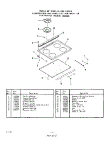 03 - Burner parts for Whirlpool Range 1560B76 / from AppliancePartsPros.com