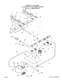 04 - Burner parts for Whirlpool Range 1418W56 / from AppliancePartsPros.com