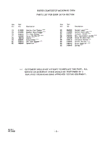 06 - Oven parts for Whirlpool Microwave 2971000 / from AppliancePartsPros.com