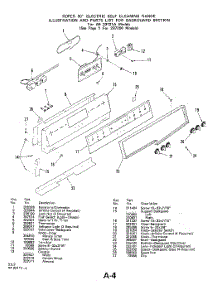 03 - Main Top parts for Whirlpool Range 2372W0A / from AppliancePartsPros.com