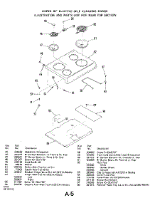 04 - Body parts for Whirlpool Range 2372W0A / from AppliancePartsPros.com