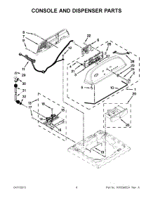 02 - Console And Dispenser Parts parts for Whirlpool Washer 2DWTW5500XW1 / from AppliancePartsPros.com