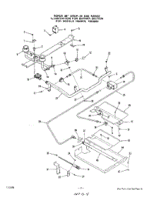 04 - Section parts for Whirlpool Range 1560B86 / from AppliancePartsPros.com
