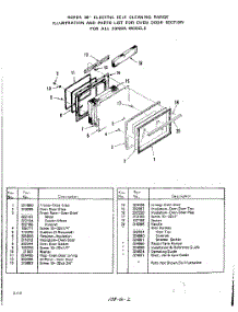07 - Oven Door parts for Whirlpool Range 2372W2A / from AppliancePartsPros.com