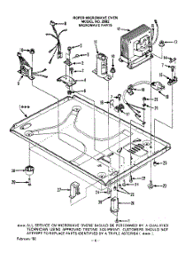06 - Control Panel parts for Whirlpool Microwave 2982000 / from AppliancePartsPros.com