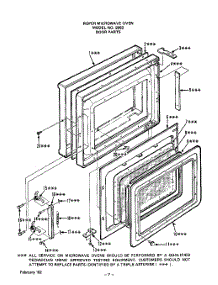 08 - Section parts for Whirlpool Microwave 2982000 / from AppliancePartsPros.com