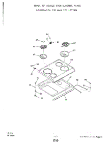 02 - Section parts for Whirlpool Range 2848W40 / from AppliancePartsPros.com