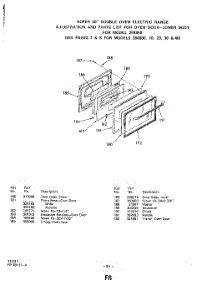 10 - Upper Body parts for Whirlpool Range 2848W40 / from AppliancePartsPros.com