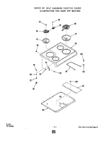 04 - Section parts for Whirlpool Range 2382W1A / from AppliancePartsPros.com