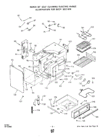 06 - Section parts for Whirlpool Range 2382W1A / from AppliancePartsPros.com