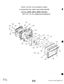 11 - Section parts for Whirlpool Range 2889W20 / from AppliancePartsPros.com