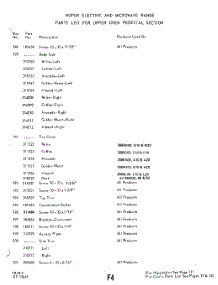 16 - Section parts for Whirlpool Range 2889W20 / from AppliancePartsPros.com