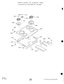 19 - Section parts for Whirlpool Range 2889W40 / from AppliancePartsPros.com