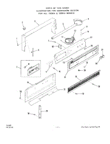 02 - Main Top parts for Whirlpool Range 1333W1A / from AppliancePartsPros.com