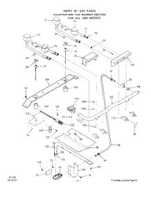 04 - Body parts for Whirlpool Range 1333W1A / from AppliancePartsPros.com