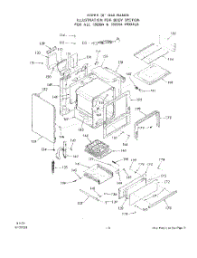 05 - Oven Door parts for Whirlpool Range 1333W1A / from AppliancePartsPros.com