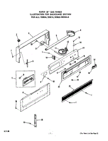 02 - Section parts for Whirlpool Range 1335W1A / from AppliancePartsPros.com
