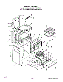 07 - Section parts for Whirlpool Range 1335W1A / from AppliancePartsPros.com
