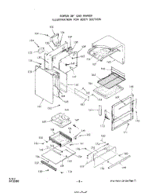 07 - Section parts for Whirlpool Range 1342W0A / from AppliancePartsPros.com