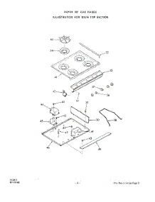 06 - Burner parts for Whirlpool Range 1348W06 / from AppliancePartsPros.com