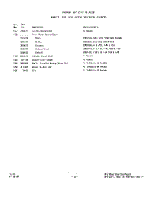 14 - Section parts for Whirlpool Range 1348W66 / from AppliancePartsPros.com