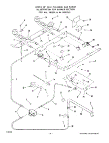 05 - Burner parts for Whirlpool Range 1353W3A / from AppliancePartsPros.com