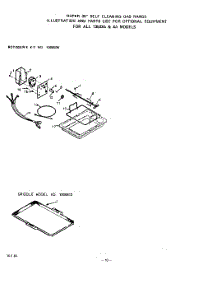 08 - Rotisserie , Griddle parts for Whirlpool Range 1353W3A / from AppliancePartsPros.com