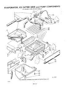 04 - Evaporator, Ice Cutter Grid And Pump parts for Whirlpool Ice Machine 3EAC50 / from AppliancePartsPros.com