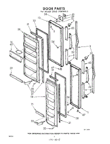 08 - Door parts for Whirlpool Refrigerator 3EAD19SKWR0 / from AppliancePartsPros.com