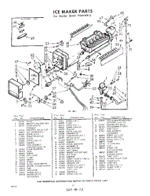 12 - Ice Maker parts for Whirlpool Refrigerator 3EAD19XMWR0 / from AppliancePartsPros.com
