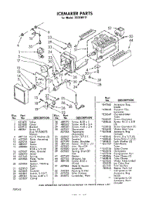 02 - Section parts for Whirlpool Ice Maker 3ECKMF11 / from AppliancePartsPros.com