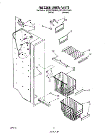 04 - Freezer Liner parts for Whirlpool Refrigerator 3ED22DQXAN00 / from AppliancePartsPros.com
