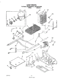 09 - Unit parts for Whirlpool Refrigerator 3ED22DQXAN00 / from AppliancePartsPros.com