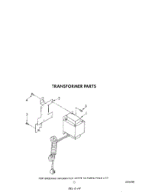 10 - Transformer parts for Whirlpool Refrigerator 3ED22DWXTN00 / from AppliancePartsPros.com