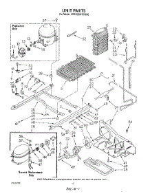 11 - Unit parts for Whirlpool Refrigerator 3ED22DWXTN00 / from AppliancePartsPros.com