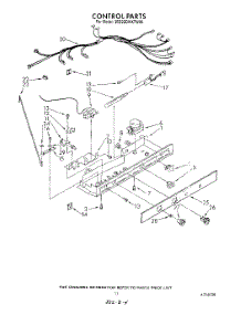 13 - Control parts for Whirlpool Refrigerator 3ED22DWXTN00 / from AppliancePartsPros.com