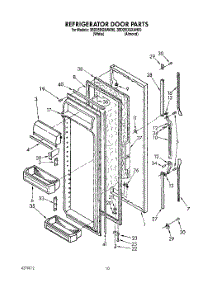06 - Refrigerator Door parts for Whirlpool Refrigerator 3ED25DQXAN00 / from AppliancePartsPros.com