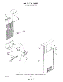 12 - Air Flow parts for Whirlpool Refrigerator 3ED25DQXVN00 / from AppliancePartsPros.com