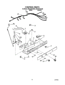 11 - Control parts for Whirlpool Refrigerator 3ED27DQXAN00 / from AppliancePartsPros.com