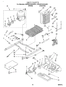 09 - Unit parts for Whirlpool Refrigerator 3ED27DQXAN01 / from AppliancePartsPros.com