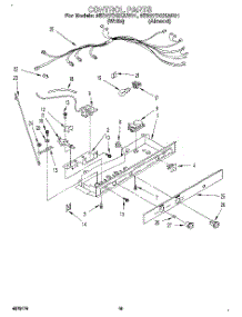 11 - Control parts for Whirlpool Refrigerator 3ED27DQXAN01 / from AppliancePartsPros.com
