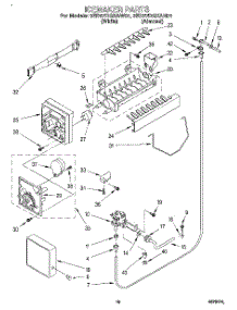 12 - Icemaker, Lit / Optional parts for Whirlpool Refrigerator 3ED27DQXAN01 / from AppliancePartsPros.com