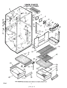 04 - Liner parts for Whirlpool Refrigerator 3EET171PKWR0 / from AppliancePartsPros.com