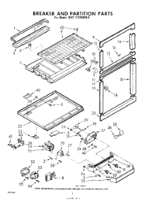 06 - Breaker And Partition parts for Whirlpool Refrigerator 3EET171PKWR0 / from AppliancePartsPros.com