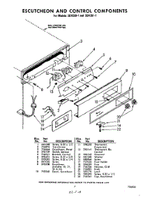 07 - Escutcheon And Control parts for Whirlpool Ice Machine 3EHC511 / from AppliancePartsPros.com
