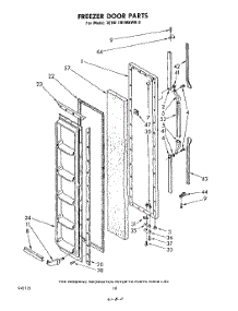 10 - Freezer Door parts for Whirlpool Refrigerator 3EHD191MKWR0 / from AppliancePartsPros.com