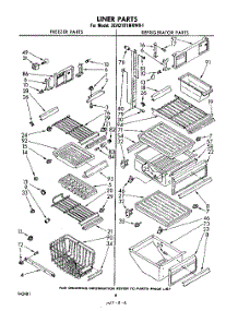 06 - Liner parts for Whirlpool Refrigerator 3EHD191MKWR1 / from AppliancePartsPros.com