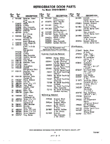 09 - Optional parts for Whirlpool Refrigerator 3EHD191MKWR1 / from AppliancePartsPros.com