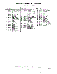 07 - Section parts for Whirlpool Refrigerator 3EHT171MKWR1 / from AppliancePartsPros.com